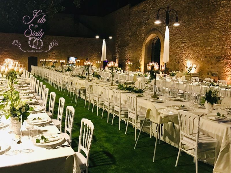 The caste of Trabia wedding venue in Sicily